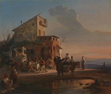 An Italian Inn, 1846. Creator: Robert Wilhelm Ekman