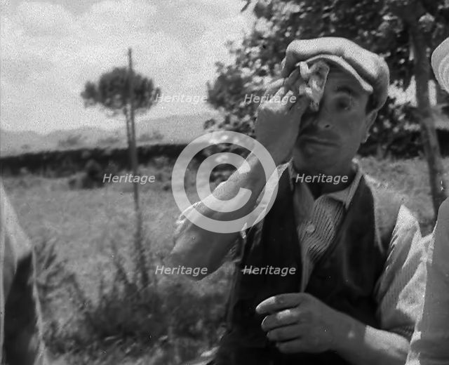 An Italian Man in the Countryside, 1944. Creator: British Pathe Ltd.