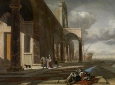 An Italian Seaport, c1640-1660. Creator: Jan Baptist Weenix