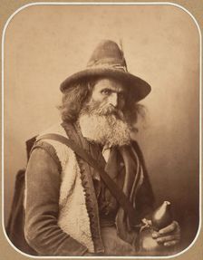 [An Italian Street Musician], ca. 1856. Creator: Gustave Le Gray