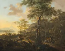An Italianate Evening Landscape, c. 1650. Creator: Jan Dirksz Both
