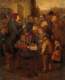 An itinerant quack-doctor, mid-19th century. Creator: Unknown