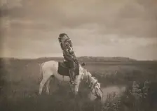An oasis in the Badlands, c1905. Creator: Edward Sheriff Curtis