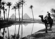 An oasis near Cairo, Egypt, c1920s