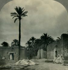 An Oasis Town in the Sahara Desert, Sultanate of Morocco (French Protectorate) c1930s. Creator: Unknown