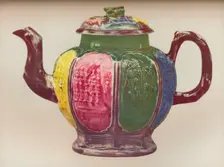 An Octagonal Salt-Glaze Teapot c1770