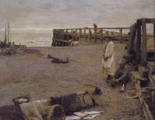 An October Morning 1885. Artist: Walter Frederick Osborne