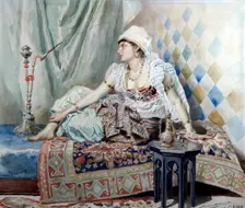 An Odalisque 1888. Creator: Liphart, Ernest Karlovich (1847-1932)