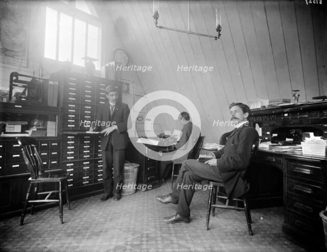 An office at the Church Army Press, Oxford, Oxfordshire, c1860-c1922. Artist: Henry Taunt