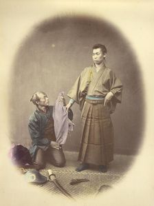 An Officer and his Attendant, 1866-1867. Creator: Felice Beato