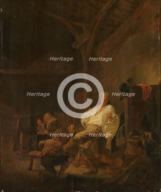 An officer in billeted quarters, 1640-1647. Creator: Maerten Stoop.
