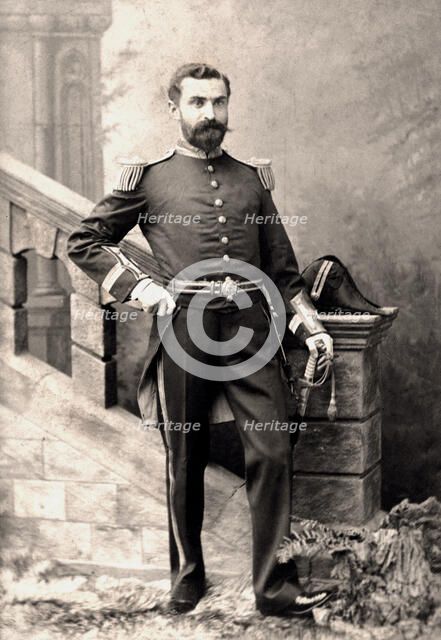 An officer in full uniform, early 20th century. Artist: Unknown