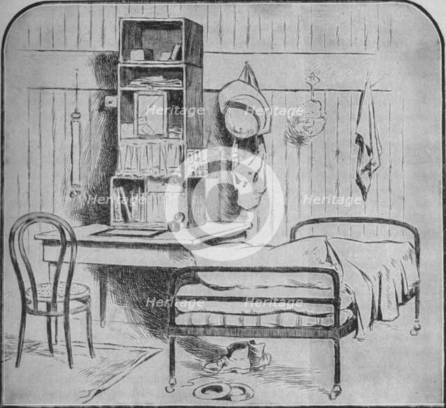 'An Officer's Room at Pretoria', 1902. Artist: Unknown.