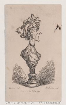 An Old Maid, 1808., 1808. Creator: Thomas Rowlandson