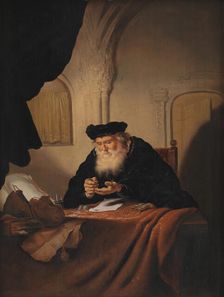 An Old Man Counting his Money, 1635. Creator: Koninck, Salomon (1609-1656)