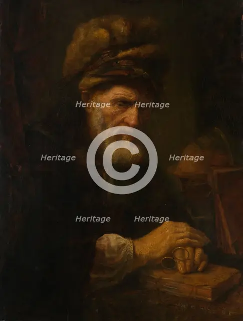 An Old Man in a Fur Cap, 1650/60. Creator: Karel van der Pluym.