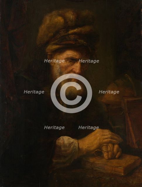 An Old Man in a Fur Cap, 1650/60. Creator: Karel van der Pluym.