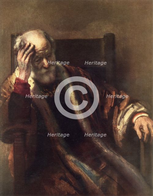 'An Old Man in an Armchair', 1652, (1967).  Creator: Rembrandt Harmensz van Rijn.