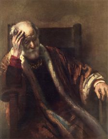 An Old Man in an Armchair 1652, (1967). Creator: Rembrandt Harmensz van Rijn