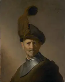 An Old Man in Military Costume, about 1630-1631. Creator: Rembrandt Harmensz van Rijn