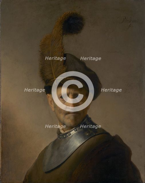 An Old Man in Military Costume, about 1630-1631. Creator: Rembrandt Harmensz van Rijn.