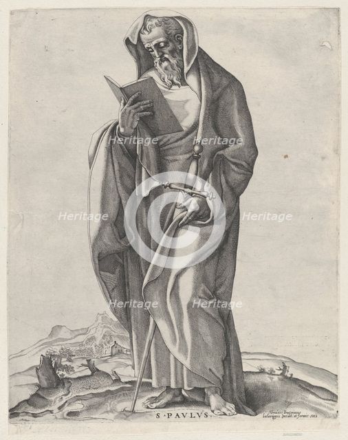 An Old Man (Saint Paul), 1530-66., 1530-66. Creator: Nicolas Beatrizet.