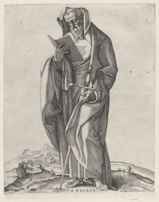 An Old Man (Saint Paul), 1530-66., 1530-66. Creator: Nicolas Beatrizet