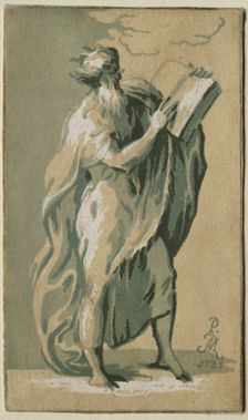 An Old Man Standing, 1725. Creator: Antonio Maria I Zanetti (Italian, 1680-1757)