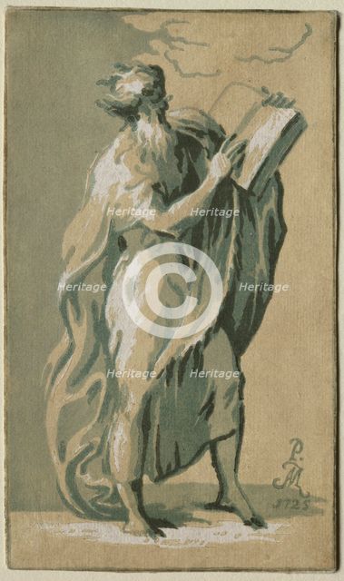 An Old Man Standing, 1725. Creator: Antonio Maria I Zanetti (Italian, 1680-1757).