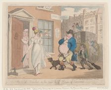 An Old Member on his Road to the House of Commons, September 1, 1802., September 1, 1802. Creator: Thomas Rowlandson