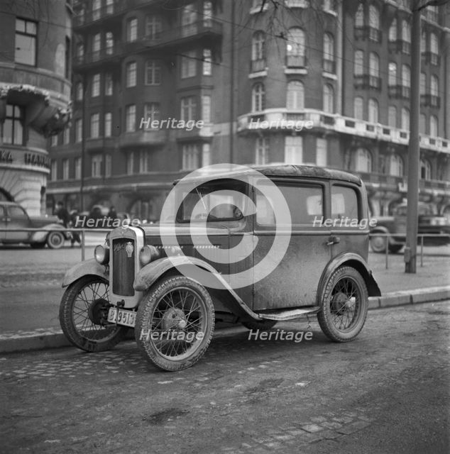 An old Austin in Stockholm, Sweden, 1958. Creator: Unknown.