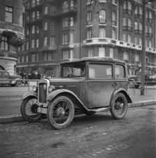 An old Austin in Stockholm, Sweden, 1958. Creator: Unknown