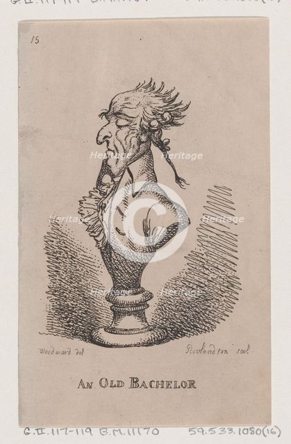 An Old Bachelor, 1808., 1808. Creator: Thomas Rowlandson.
