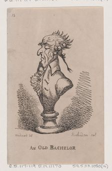 An Old Bachelor, 1808., 1808. Creator: Thomas Rowlandson