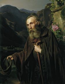 An old beggar, 1856. Creator: Franz Eybl