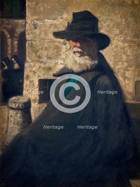 An Old Beggar, 1930. Creator: James Pryde.