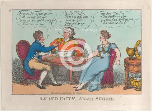 An Old Catch, Newly Revived, July 18, 1809., July 18, 1809. Creator: Thomas Rowlandson.