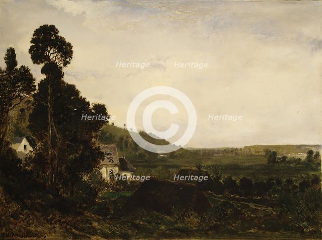 An Old Chapel in a Valley, ca. 1835. Creator: Theodore Rousseau.