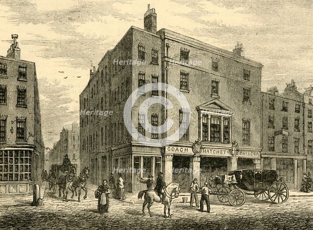 'An Old Coachmaker's Shop in Long Acre', (1881). Creator: Unknown.