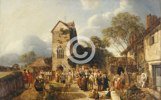 'An Old Country Churchyard', 1837-1886. Creator: Henry Mark Anthony.
