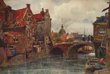 An Old Dutch Waterway c1915. Artist: Wilfrid Williams Ball