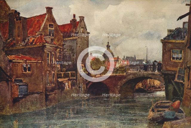 'An Old Dutch Waterway', c1915. Artist: Wilfrid Williams Ball.