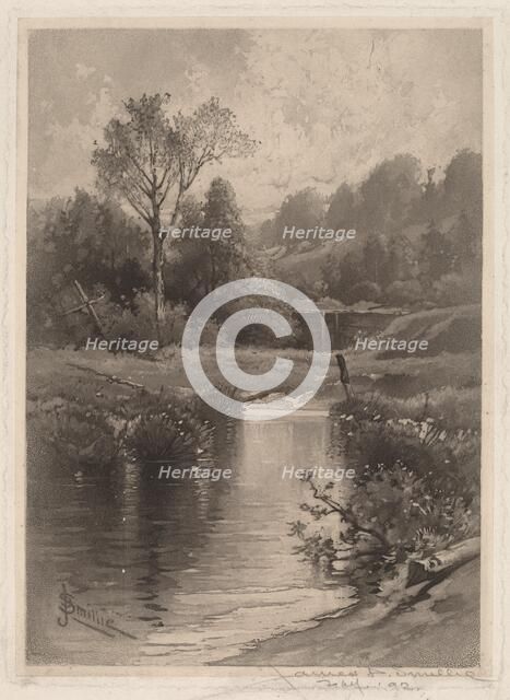 An Old Dam Near Montrose, 1891. Creator: James David Smillie.