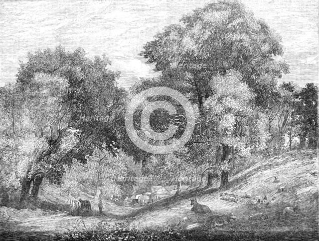 "An Old English Homestead" - painted by R. Redgrave, R.A., 1854. Creator: Unknown.