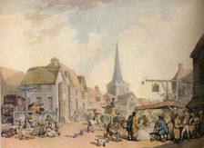 An old English Village Scene c18th century. (1941). Artist: Thomas Rowlandson