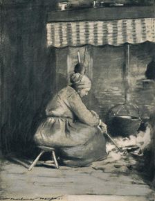 An Old-Fashioned Hearth 1903. Artist: Mortimer L Menpes