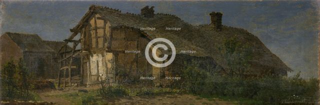 An Old Farm in Xhierformont, 1864. Creator: Jean Pierre François Lamoriniere.