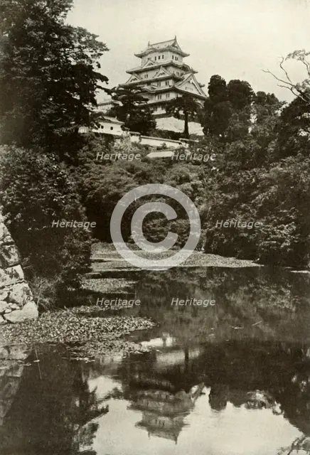 'An Old Feudal Castle from the Moat', 1910. Creator: Herbert Ponting.