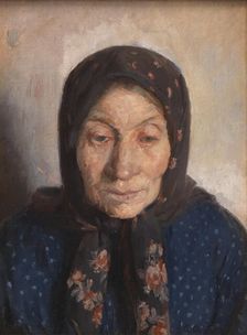 An Old Fisherman's Wife, 1874-1912. Creator: Anna Kirstine Ancher