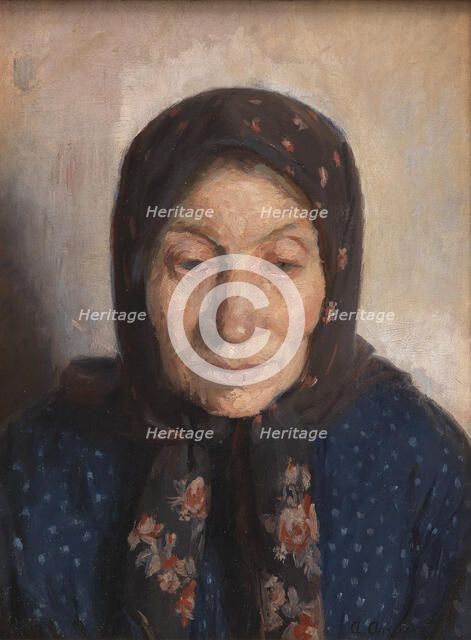 An Old Fisherman's Wife, 1874-1912. Creator: Anna Kirstine Ancher.